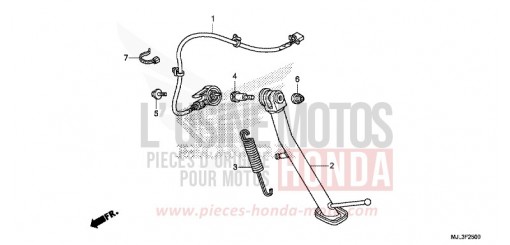 BEQUILLE NC750XDE de 2014